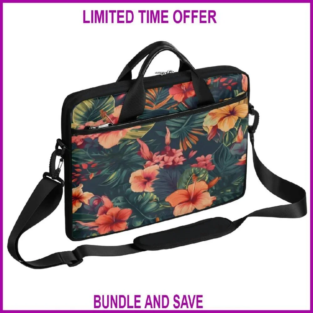 Waterproof Laptop Messenger Bag 13-15 Inch Slim Briefcase Shoulder Bag